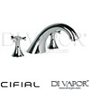 Cifial 31405MW X Brookhaven Cross 3 Hole Deck Bath Mixer Spare Parts